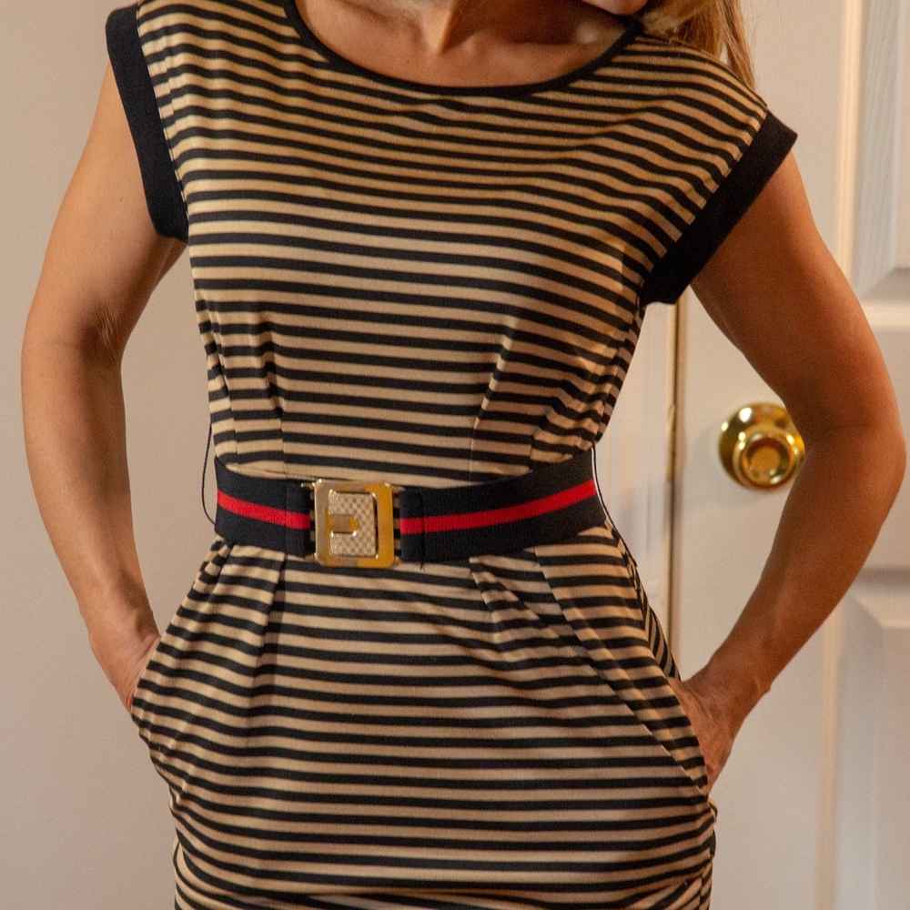 Gold Bodycon Mini Dress NWT
